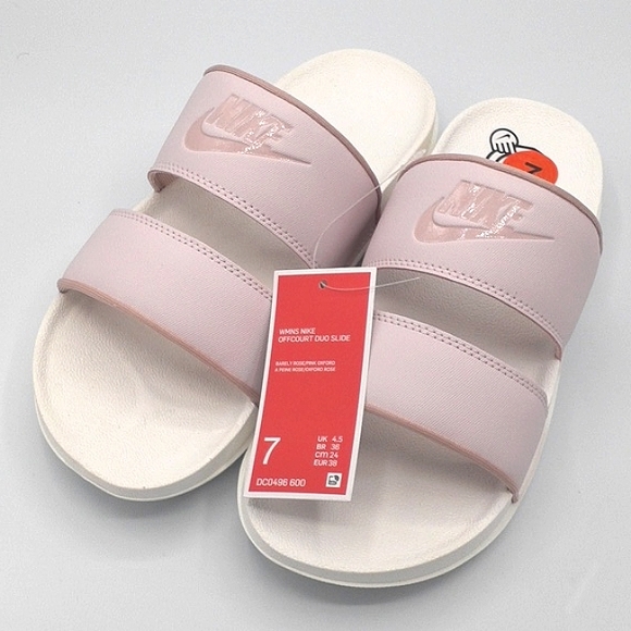 Nike Shoes - NWT NIKE WOMENS OFFCOURT DUO SLIDES SANDALS BARELY ROSE SIZE 7